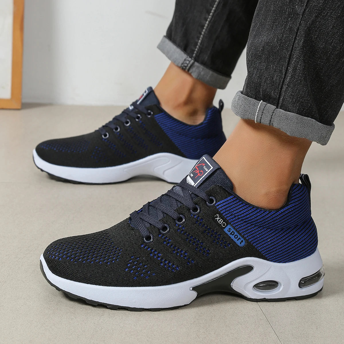 Kyroxs™ Men's Breathable Running Sneakers – Lightweight Non-Slip Comfort Sports Shoes