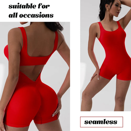 Kyroxs™ Seamless Yoga Jumpsuit – Tummy Control Backless Fitness Bodysuit