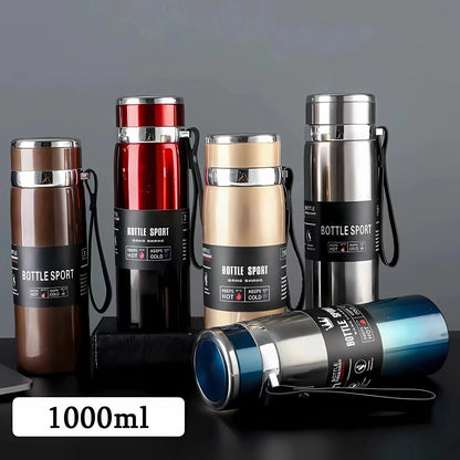 Kyroxs™ 1L Stainless Steel Vacuum Insulated Water Bottle – Hot & Cold Thermal Flask