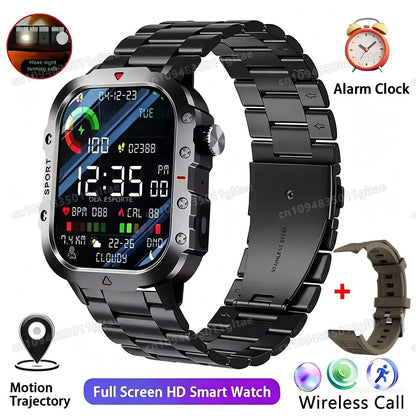 Kyroxs™ Military Smart Watch – Outdoor Fitness Tracker with Bluetooth Calls