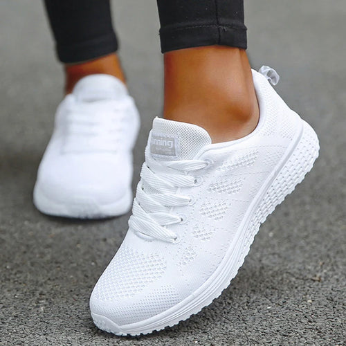 Kyroxs Women's Breathable Mesh Sneakers – Lightweight Lace-Up Walking, Running & Training Shoes