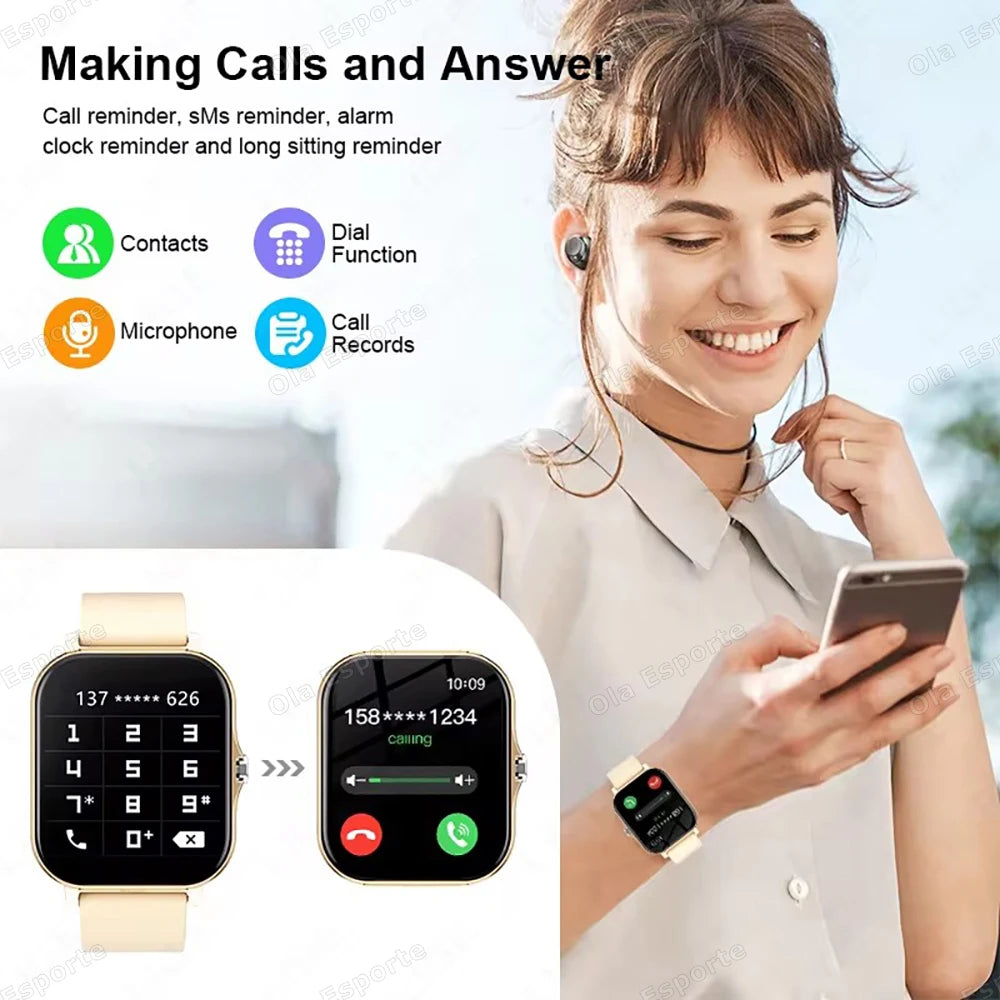 Kyroxs™ Smart Watch – 1.83" HD Display, Call Alerts & Fitness Tracking