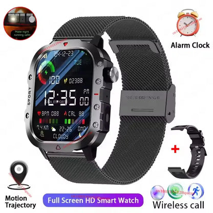 Kyroxs™ Military Smart Watch – Outdoor Fitness Tracker with Bluetooth Calls