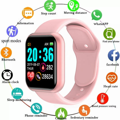 Kyroxs™ D20 Smartwatch – Fitness & Sports Smart Watch with Activity Tracking, Sleep Monitor & Bluetooth