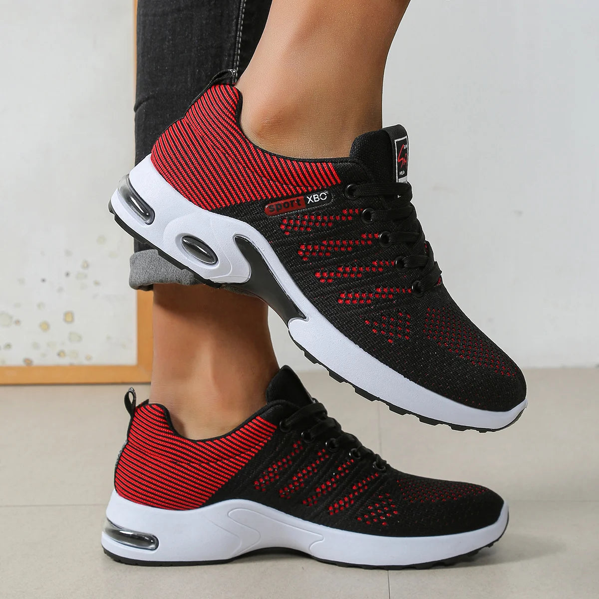 Kyroxs™ Men's Ultra-Light Breathable Sneakers – Comfortable Lace-Up Running & Casual Walking Shoes