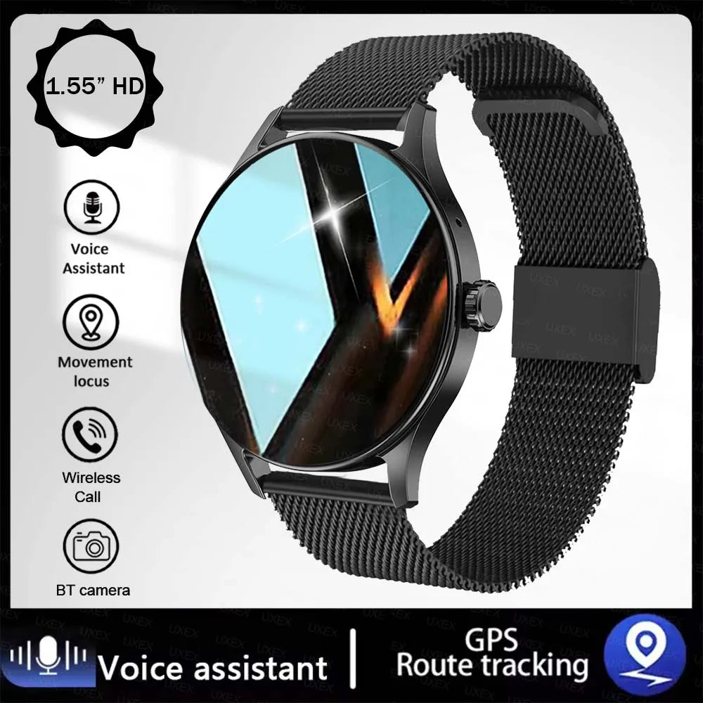 Kyroxs™ Smart Watch Plus – 1.55" HD Bluetooth Calling Fitness & Health Tracker
