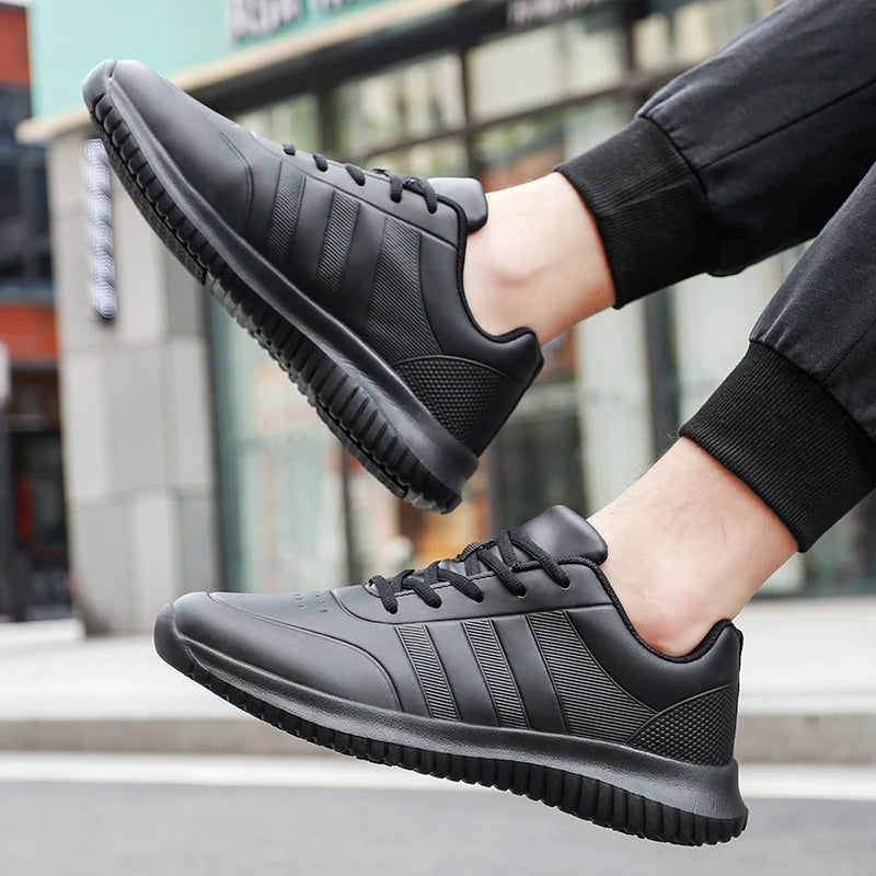 Kyroxs™ Men's Non-Slip Waterproof Work Shoes – Oil-Resistant Kitchen & Chef Sneakers