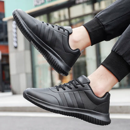 Kyroxs™ Men's Non-Slip Waterproof Work Shoes – Oil-Resistant Kitchen & Chef Sneakers