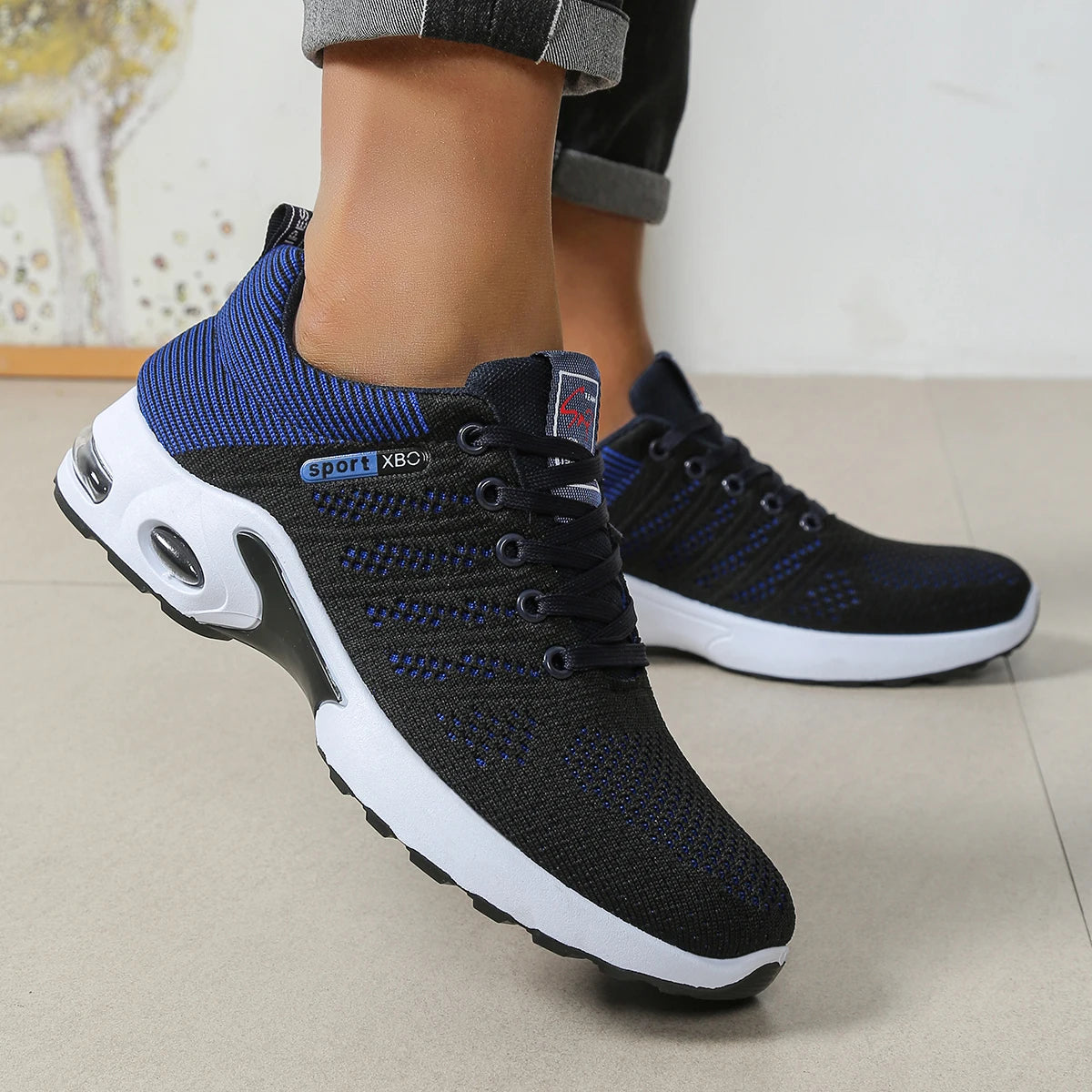 Kyroxs™ Men's Breathable Running Sneakers – Lightweight Non-Slip Comfort Sports Shoes