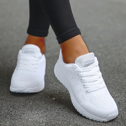 Kyroxs Women's Breathable Mesh Sneakers – Lightweight Lace-Up Walking, Running & Training Shoes