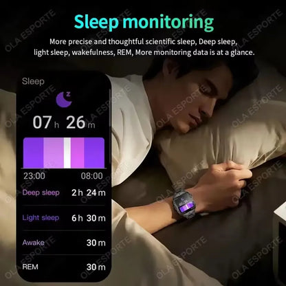 Kyroxs™ Military Smart Watch – Outdoor Fitness Tracker with Bluetooth Calls