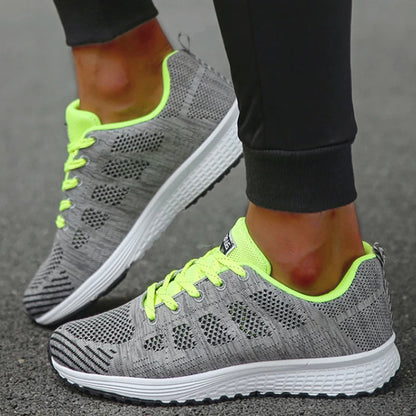 Kyroxs Women's Breathable Mesh Sneakers – Lightweight Lace-Up Walking, Running & Training Shoes