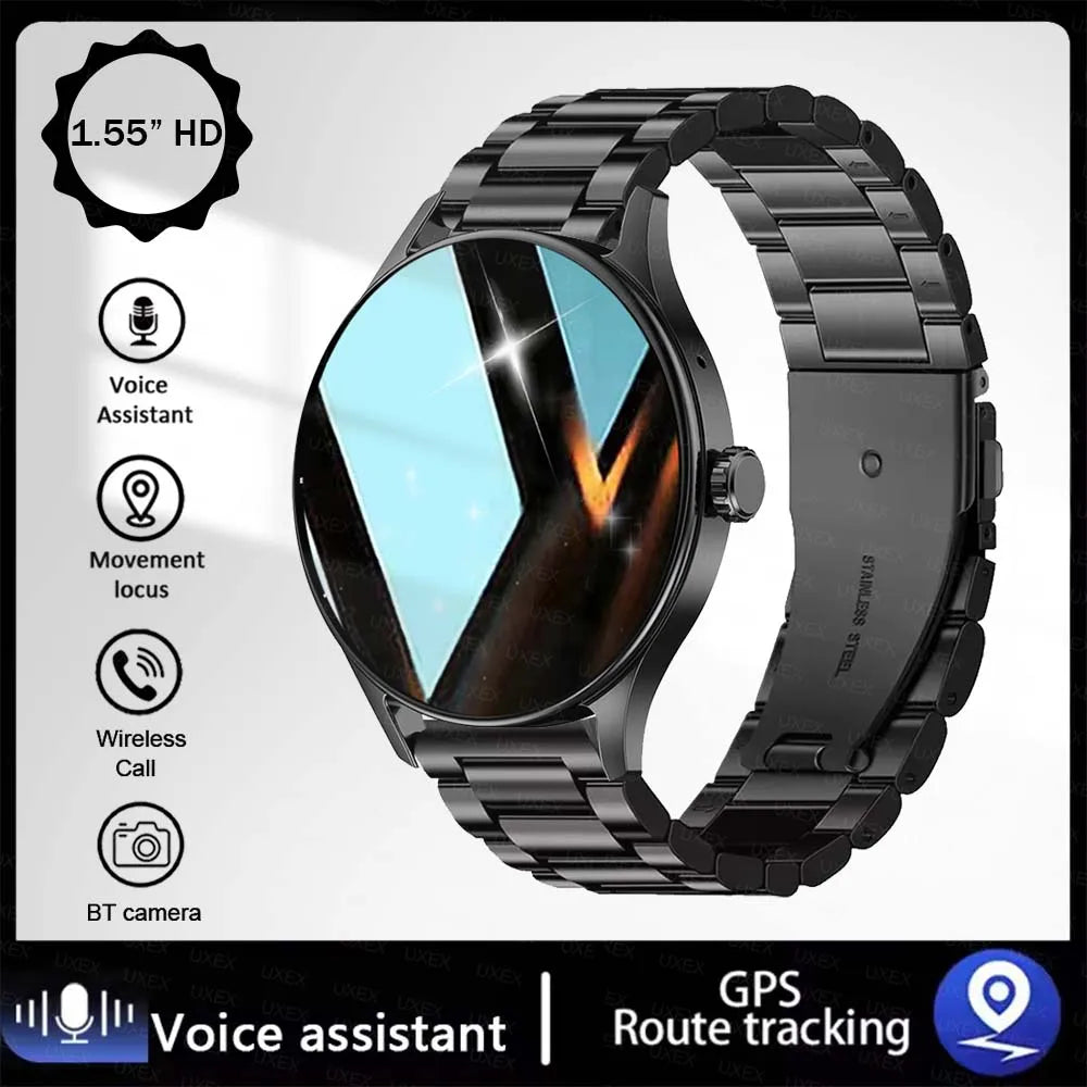 Kyroxs™ Smart Watch Plus – 1.55" HD Bluetooth Calling Fitness & Health Tracker