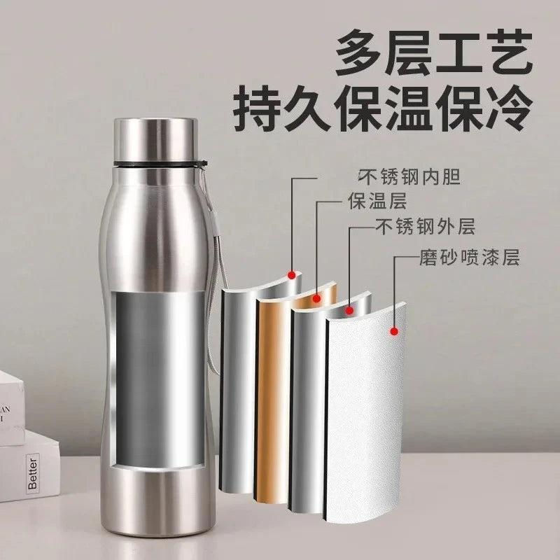 Kyroxs™ 1L Stainless Steel Sports Water Bottle – Lightweight Metal Bottle for Gym & Outdoor  Option 2 (SEO Optimized)