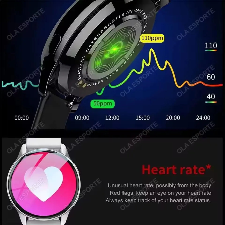 Kyroxs™ AMOLED Smart Watch – Bluetooth Calling, Health Monitor & Fitness Tracker for Android & iPhone