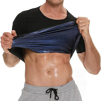 Kyroxs™ Men’s Sauna Training Shirt – Workout Compression & Waist Support Top