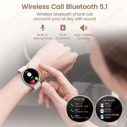 Kyroxs™ AMOLED Smart Watch – Bluetooth Calling, Health Monitor & Fitness Tracker for Android & iPhone