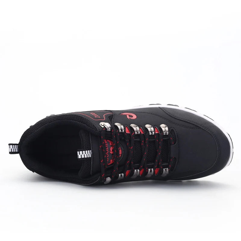 Kyroxs™ Men's Leather Walking Sneakers – Lightweight Casual Shoes for Everyday Comfort