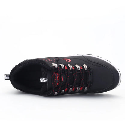 Kyroxs™ Men's Leather Walking Sneakers – Lightweight Casual Shoes for Everyday Comfort