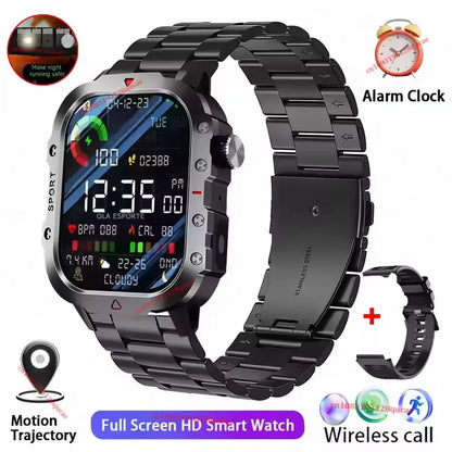 Kyroxs™ Military Smart Watch – Outdoor Fitness Tracker with Bluetooth Calls