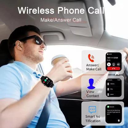 Kyroxs™ Smart Watch – 2.01" HD Display, Bluetooth Calling & Fitness Tracking