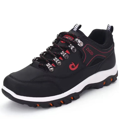 Kyroxs™ Men's Leather Walking Sneakers – Lightweight Casual Shoes for Everyday Comfort