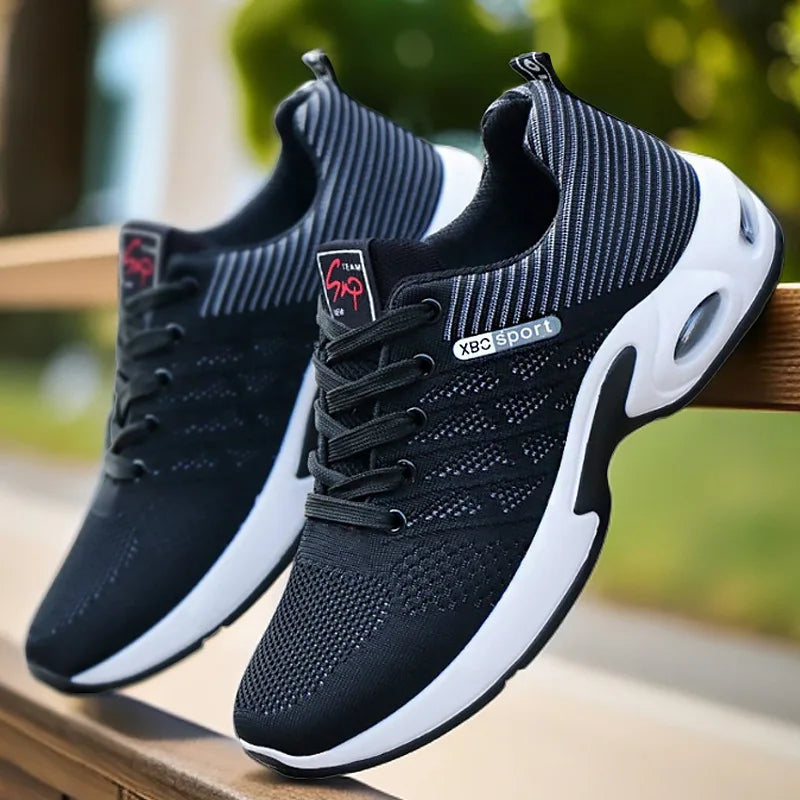 Kyroxs™ Men's Ultra-Light Breathable Sneakers – Comfortable Lace-Up Running & Casual Walking Shoes