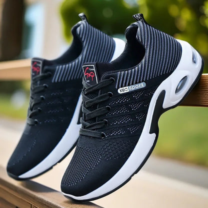 Kyroxs™ Men's Ultra-Light Breathable Sneakers – Comfortable Lace-Up Running & Casual Walking Shoes