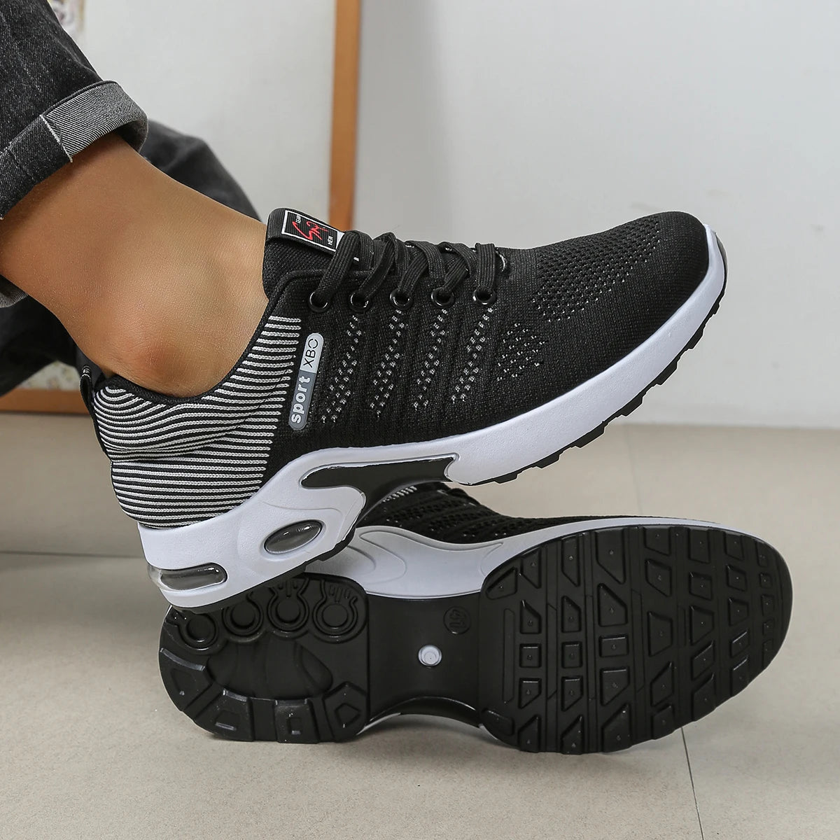 Kyroxs™ Men's Breathable Running Sneakers – Lightweight Non-Slip Comfort Sports Shoes