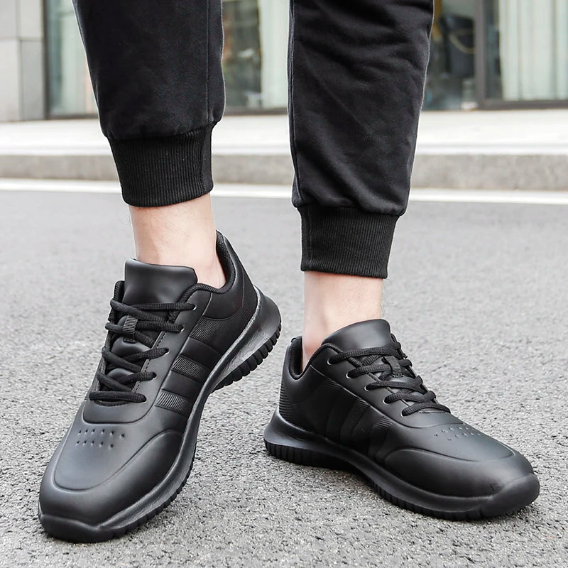 Kyroxs™ Men's Non-Slip Waterproof Work Shoes – Oil-Resistant Kitchen & Chef Sneakers