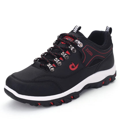 Kyroxs™ Men's Leather Walking Sneakers – Lightweight Casual Shoes for Everyday Comfort