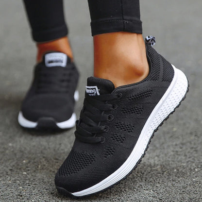Kyroxs Women's Breathable Mesh Sneakers – Lightweight Lace-Up Walking, Running & Training Shoes