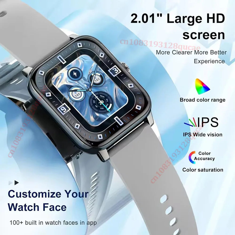 Kyroxs™ Smart Watch – 2.01" HD Display, Bluetooth Calling & Fitness Tracking